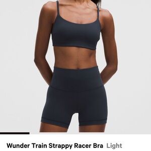 lululemon athletica Wunder Train Strappy Racer Bra - True Navy